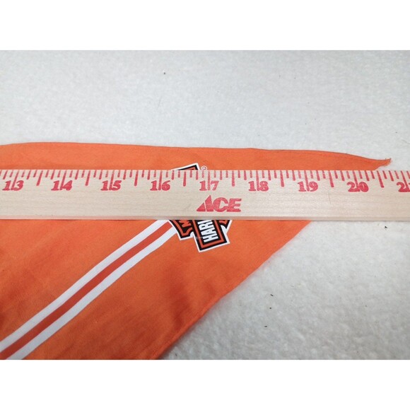 Vtg 2001 Harley-Davidson Orange Dog Bandanna Triangle Logo Pet Gear - Picture 10 of 10